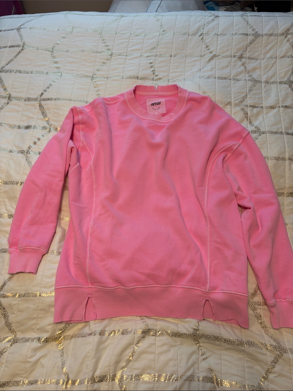 aerie Pink the Chill Crew Sweatshirt